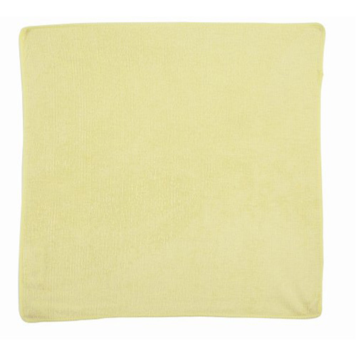 Chiffon de nettoyage pour travaux l&eacute;gers, Microfibre, Jaune Ottawa Fastener Supply