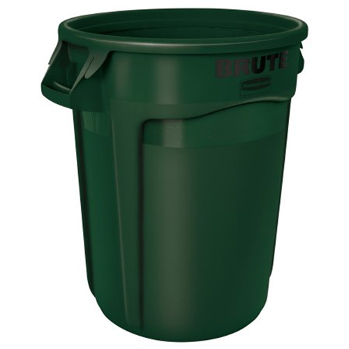 Vented Brute&reg; Waste Container, Plastic, 32 US gal. Ottawa Fastener Supply
