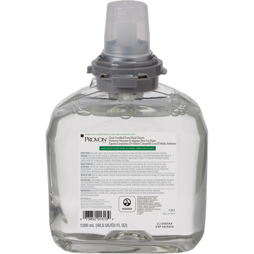 Green Certified Hand Soap for PROVON&reg; TFX Dispenser, Foam, 1200 ml, Scented Ottawa Fastener Supply