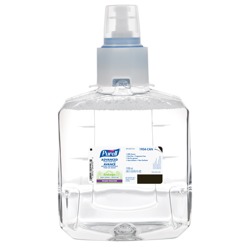LTX-12 Advanced Foam Hand Sanitizer, 1200 ml, Cartridge Refill, 70% Alcohol Ottawa Fastener Supply