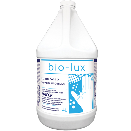 Savon antimicrobien Bio-Lux, Mousse, 4 L, Sans parfum Ottawa Fastener Supply