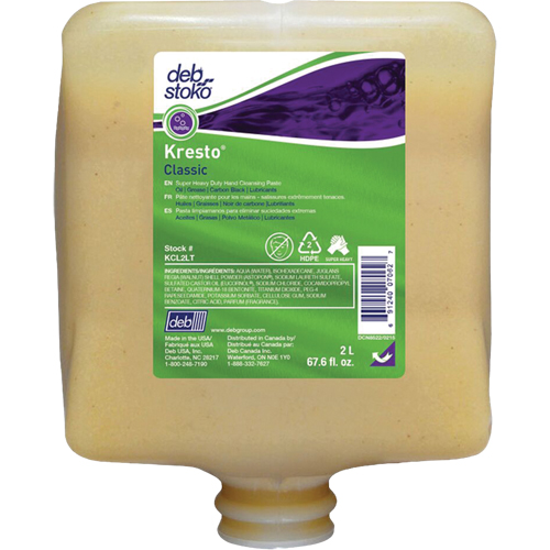 Nettoyant extra puissant pour les mains Kresto Classic, Pierre ponce, 2 L, Recharge, Parfum&eacute; Ottawa Fastener Supply