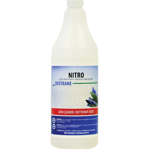 Nitro Liquid Drain Opener, 1 L, Bottle Ottawa Fastener Supply