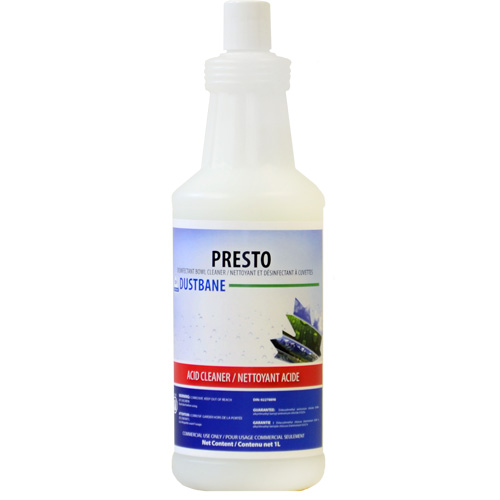 Presto Disinfectant Bowl Cleaner, 1 L, Bottle Ottawa Fastener Supply