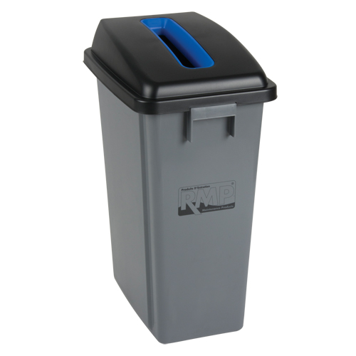 Recycling & Garbage Bin with Classification Lid, Plastic, 16 US gal. Ottawa Fastener Supply