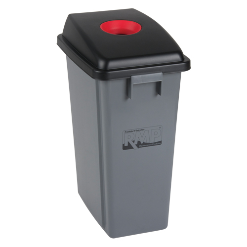 Recycling & Garbage Bin with Classification Lid, Plastic, 16 US gal. Ottawa Fastener Supply