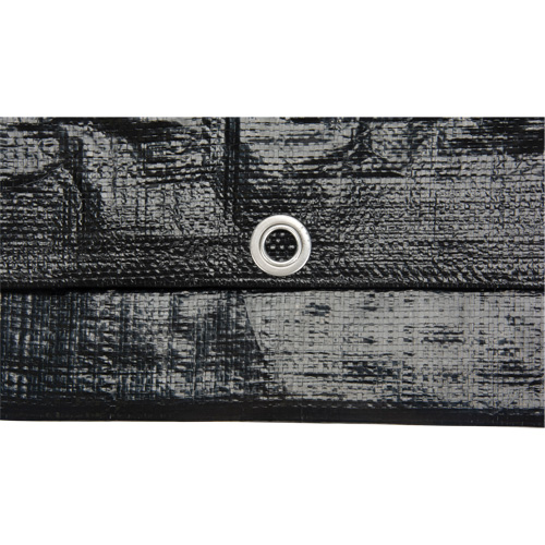 B&acirc;che, Usage industriel l&eacute;ger, Noir, 6' x 8' x 8 mils Ottawa Fastener Supply