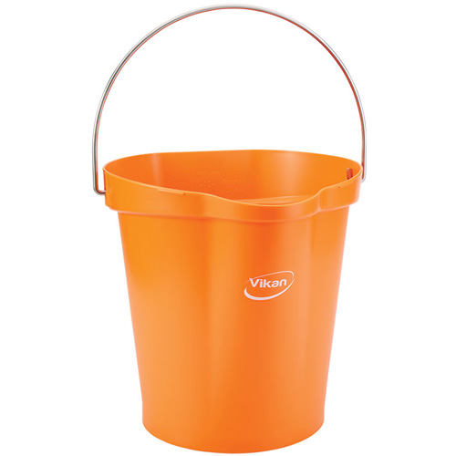Food Hygiene Bucket, Tangerine, 3 US gal. Ottawa Fastener Supply