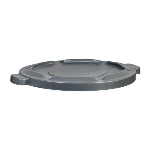 32 Gal Waste Container Lid, Flat Lid, Plastic/Polyethylene, Fits Container Size: 22" Dia. Ottawa Fastener Supply