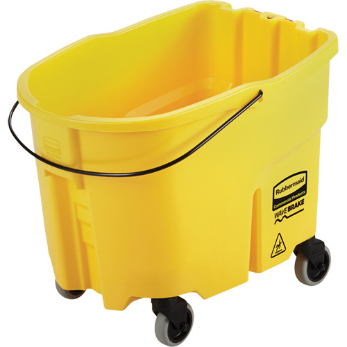 Wavebrake&reg; Mop Bucket, 8.75 US Gal. (35 qt.) Capacity, Yellow Ottawa Fastener Supply