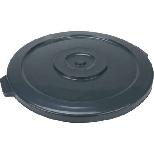 Waste Container Lid, Flat Lid, Plastic/Polyethylene, Fits Container Size: 24" Dia. Ottawa Fastener Supply