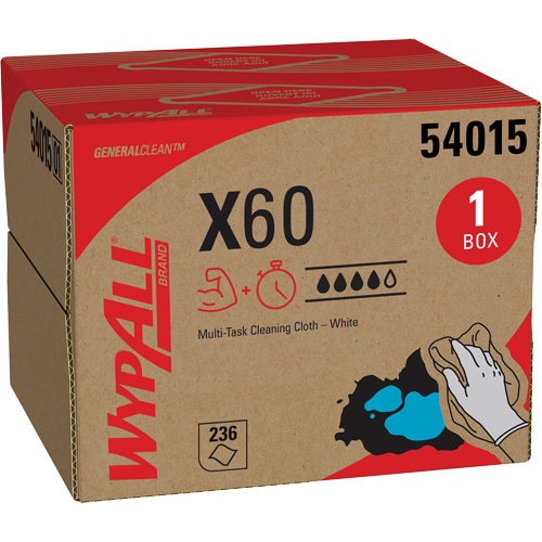Chiffons X60, Tout usage, 16-3/4" lo x 11" la Ottawa Fastener Supply