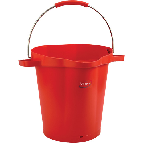 Food Hygiene Bucket, Red, 5 US gal. Ottawa Fastener Supply