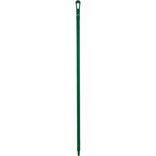 Ultra Hygiene Handle, Broom/Scraper/Squeegee, Green, Ergonomic, 59" L Ottawa Fastener Supply
