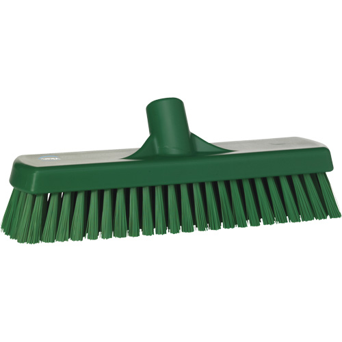 Deck & Wall Scrub Brush, Stiff Bristles, 12", Polyester, Green Ottawa Fastener Supply