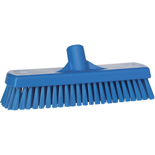 Deck & Wall Scrub Brush, Stiff Bristles, 12", Polyester, Blue Ottawa Fastener Supply