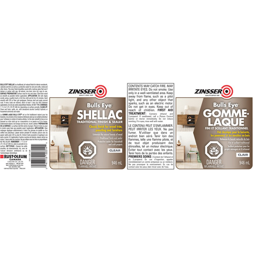 Zinsser&reg; Bulls Eye&reg; Shellac Sealer Ottawa Fastener Supply