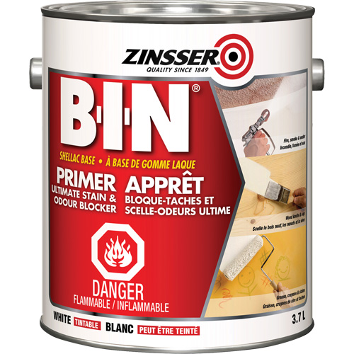 Appr&ecirc;t-scellant &agrave; base de gomme-laque B-I-N, 3,7 L, Gallon, Blanc teintable Ottawa Fastener Supply