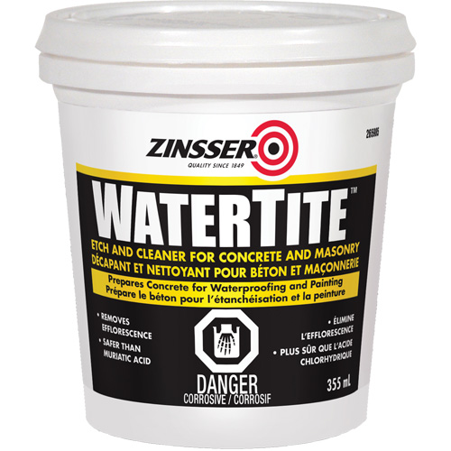 Produit nettoyant et de pr&eacute;paration du b&eacute;ton Zinsser Watertite Ottawa Fastener Supply