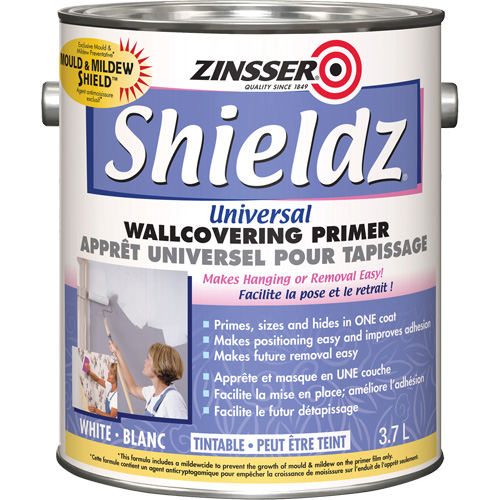 Couche primaire universelle pour murs Shieldz, 3,7 L, Gallon, Blanc teintable Ottawa Fastener Supply