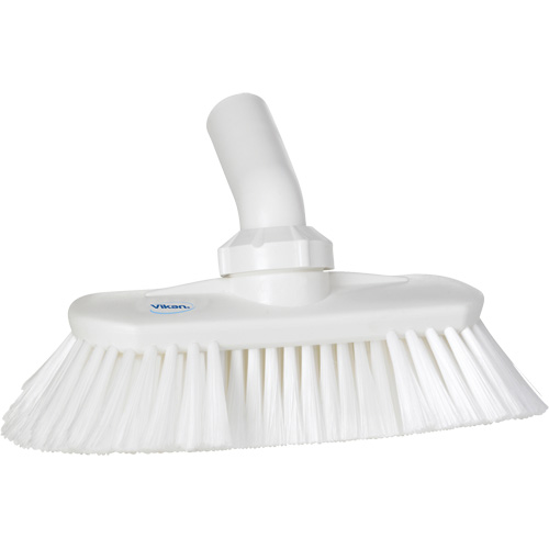 Brosse de lavage aliment&eacute;e en eau et &agrave; angle r&eacute;glable, Soies Doux, Longueur de 9-1/4", Blanc Ottawa Fastener Supply