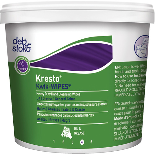 Serviettes Kresto Kwik-Wipes, 130 lingettes, 12" x 10" Ottawa Fastener Supply