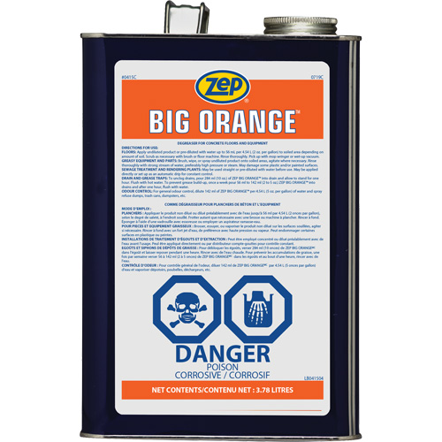 Big Orange Citrus Industrial Degreaser, 3.78 L Ottawa Fastener Supply