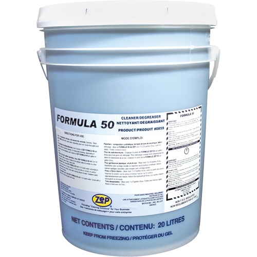 Formula 50 Heavy-Duty Alkaline Cleaner, 20 L, Pail Ottawa Fastener Supply