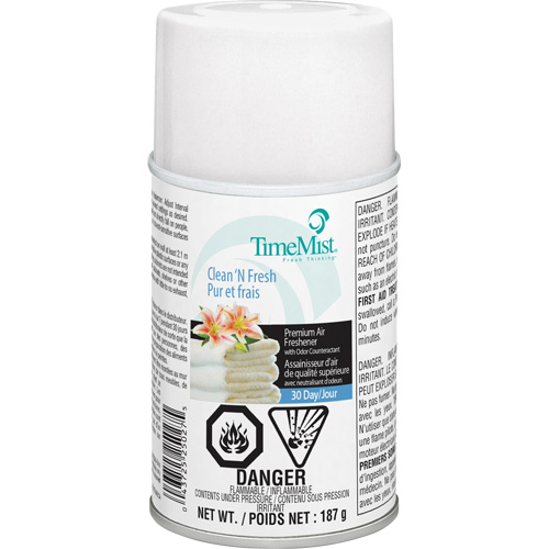 TimeMist&reg; Industrial Strength Air Freshener, Clean & Fresh, Aerosol Can/Cartridge Ottawa Fastener Supply