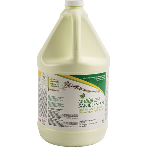 Nettoyant d&eacute;sinfectant concentr&eacute; SaniBlend 66, 4 L, Cruche Ottawa Fastener Supply
