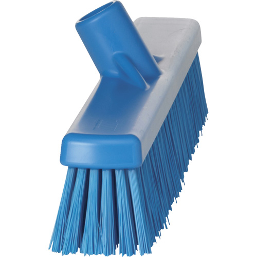 Combo Bristle Push Broom Head, Coarse/Fine Bristles, 16-1/2", Polyester, Blue Ottawa Fastener Supply