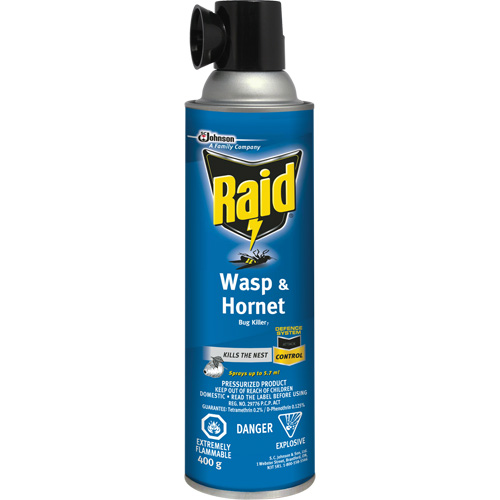 Raid&reg; Wasp & Hornet Bug Killer, 400 g, Solvent Base Ottawa Fastener Supply