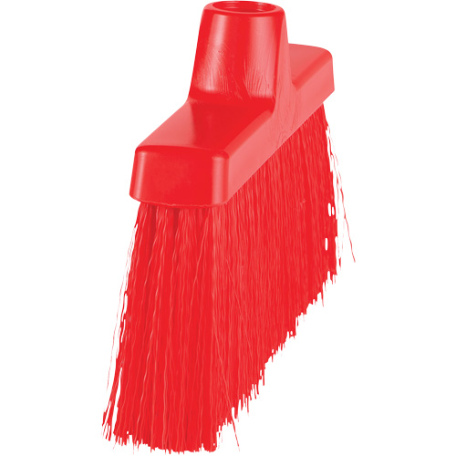 ColorCore Angle Head Broom, Medium Bristles, 10", Polypropylene, Red Ottawa Fastener Supply