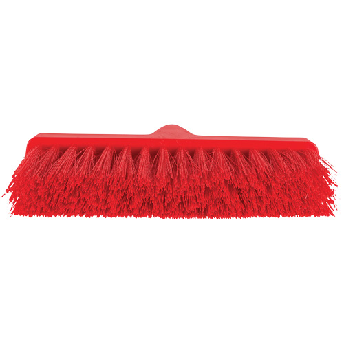 ColorCore Angle Head Broom, Medium Bristles, 10", Polypropylene, Red Ottawa Fastener Supply