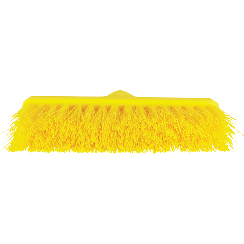 ColorCore Angle Head Broom, Medium Bristles, 10", Polypropylene, Yellow Ottawa Fastener Supply