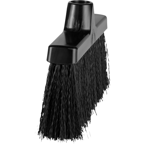 ColorCore Angle Head Broom, Medium Bristles, 10", Polypropylene, Black Ottawa Fastener Supply