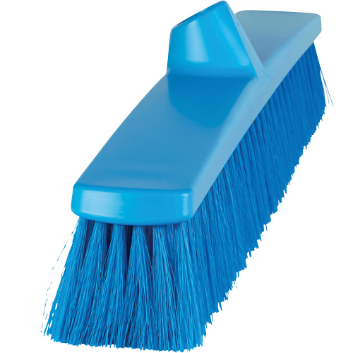ColorCore Push Broom, Fine Bristles, 24", Polypropylene, Blue Ottawa Fastener Supply