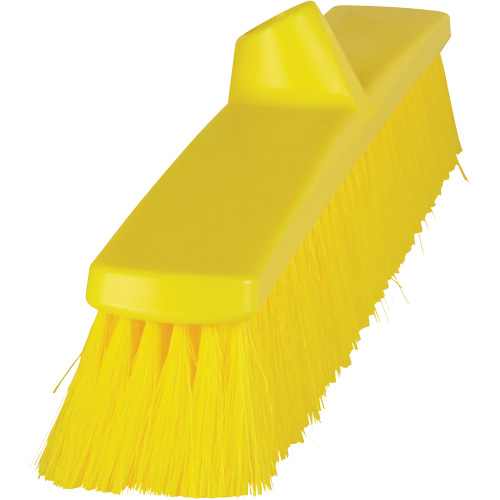 ColorCore Push Broom, Fine Bristles, 24", Polypropylene, Yellow Ottawa Fastener Supply