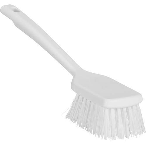 ColorCore Short Handle Brush, Stiff Bristles, 12" Long, White Ottawa Fastener Supply