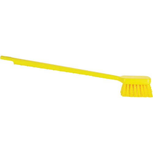 ColorCore Long Handle Brush, Stiff Bristles, 20" Long, Yellow Ottawa Fastener Supply