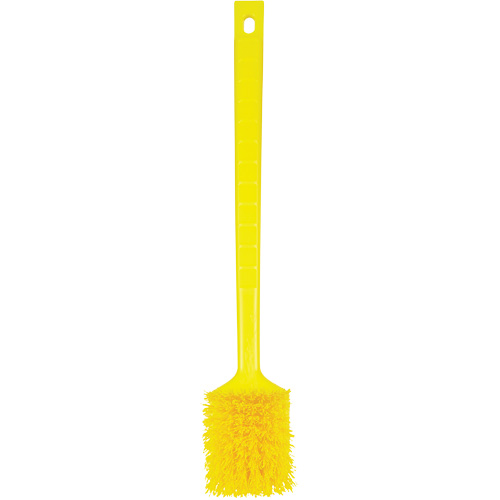 ColorCore Long Handle Brush, Stiff Bristles, 20" Long, Yellow Ottawa Fastener Supply