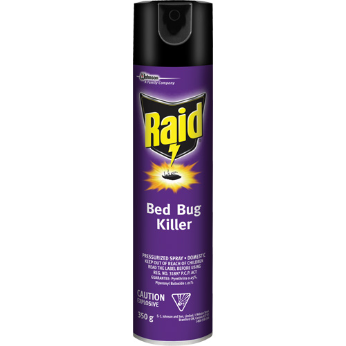 Raid&reg; Bed Bug Killer Insecticide, 350 g, Aerosol Can, Solvent Base Ottawa Fastener Supply