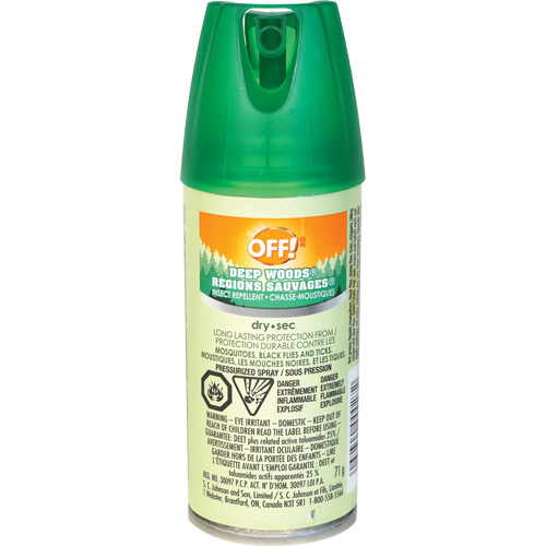 OFF! Deep Woods&reg; Insect Repellent, 25% DEET, Spray, 100 ml Ottawa Fastener Supply
