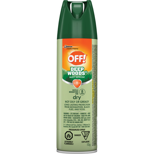OFF! Deep Woods&reg; Insect Repellent, 25% DEET, Aerosol, 113 g Ottawa Fastener Supply