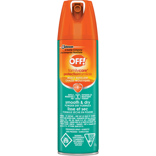 OFF! FamilyCare&reg; Smooth & Dry Insect Repellent, 15% DEET, Aerosol, 113 g Ottawa Fastener Supply
