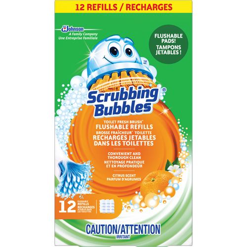 Scrubbing Bubbles&reg; Fresh Brush&reg; Toilet Brush Flushable Refills, Refill Ottawa Fastener Supply