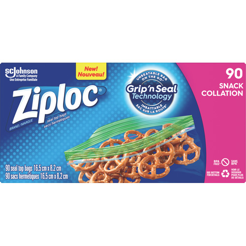 Ziploc&reg; Snack Bags Ottawa Fastener Supply