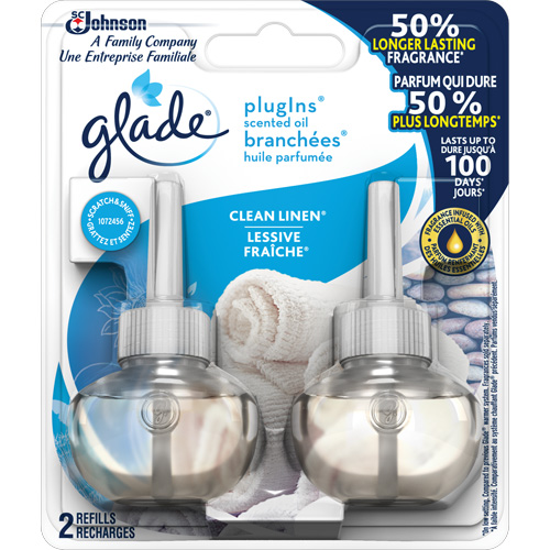 Glade&reg; PlugIns&reg; Scented Oil Refills, Clean Linen&reg;, Cartridge Ottawa Fastener Supply