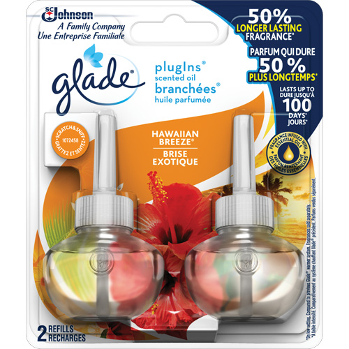 Glade&reg; PlugIns&reg; Scented Oil Refills, Hawaiian Breeze&reg;, Cartridge Ottawa Fastener Supply