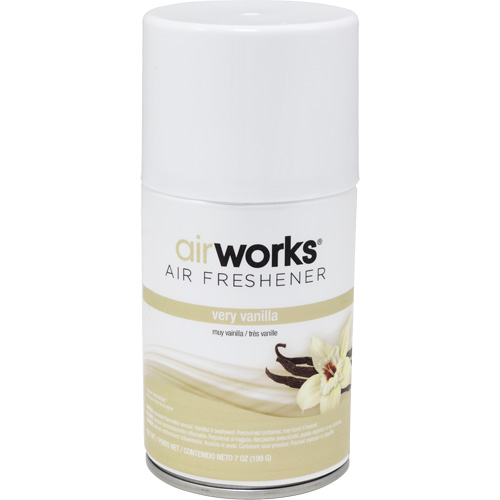 AirWorks&reg; Metered Air Fresheners, Very Vanilla, Aerosol Can Ottawa Fastener Supply